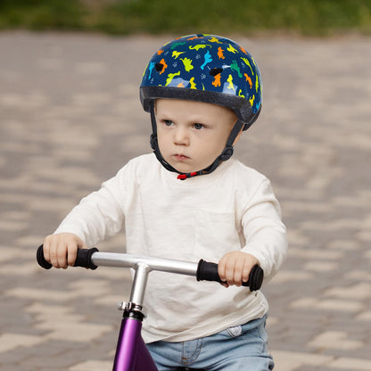 Kinder Fahrradhelm für 1-3 Jahre,Einhorn Helm für Mädchen,Verstellbarer Kinderhelm für Fahrrad,Skateboard,Scooter,Skaten
