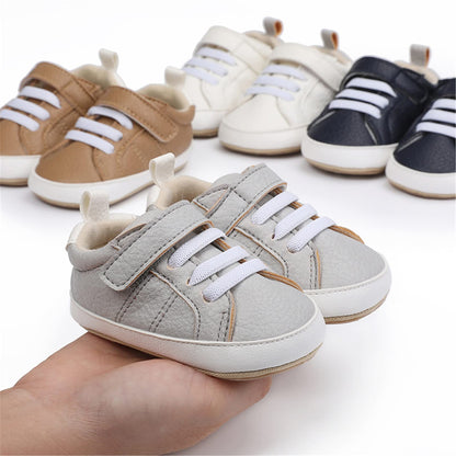 RVROVIC Babyschuhe Anti-Rutsch Oxford Loafer Flats für Jungen und Mädchen aus PU Leder mit weicher Sohle