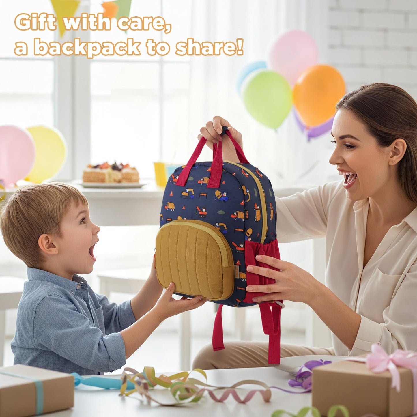 Kinderrucksack Mädchen 30cm Rucksack Kleinkind Kinderrucksack für 2-4 Jahre Kinder kindergartenrucksack Mini Tagesrucksack Reisetasche - Rosa Erdbeere