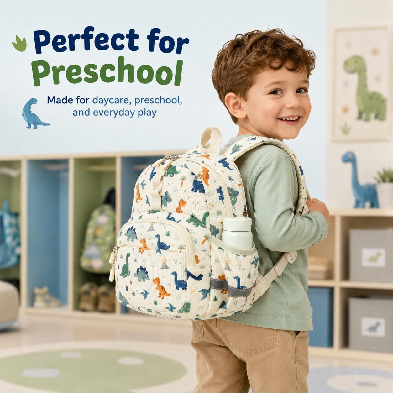 Kinderrucksack Jungen Kinder Rucksack Tagesrucksack Vorschulrucksack Kindergartentasche Schulrucksack für Schule Kita 38cm 3-8Y