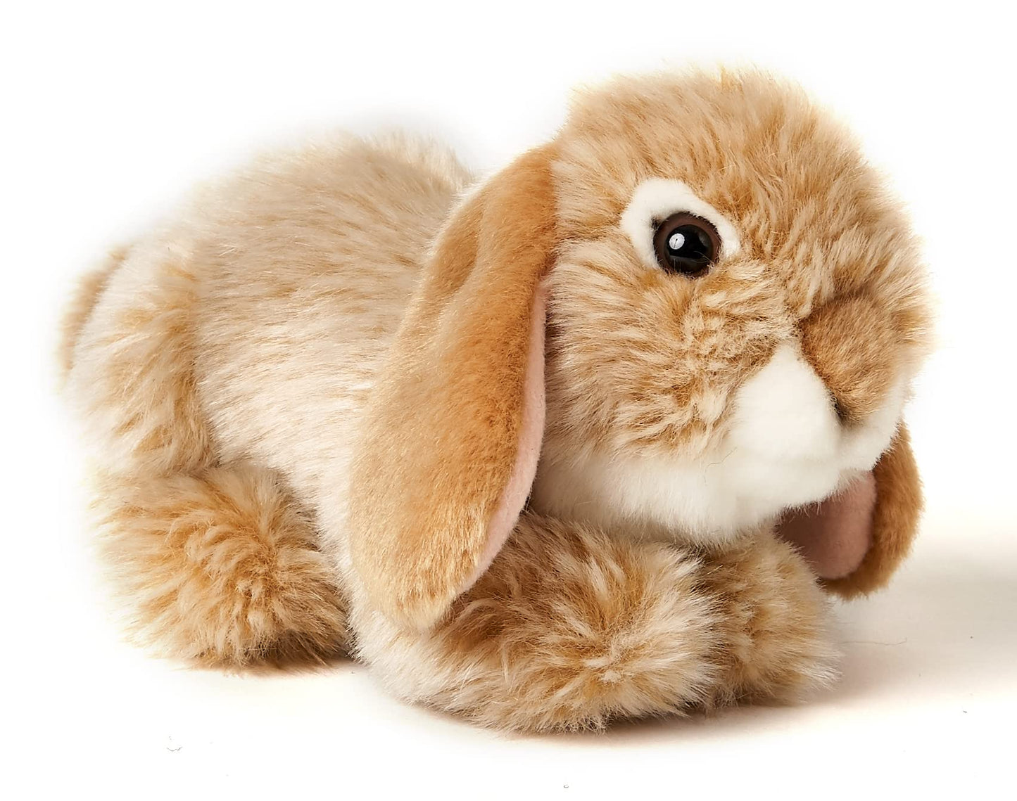 Uni-Toys - Widderkaninchen, liegend (braun) - 18 cm (Länge) - Plüsch-Hase, Kaninchen - Plüschtier, Kuscheltier