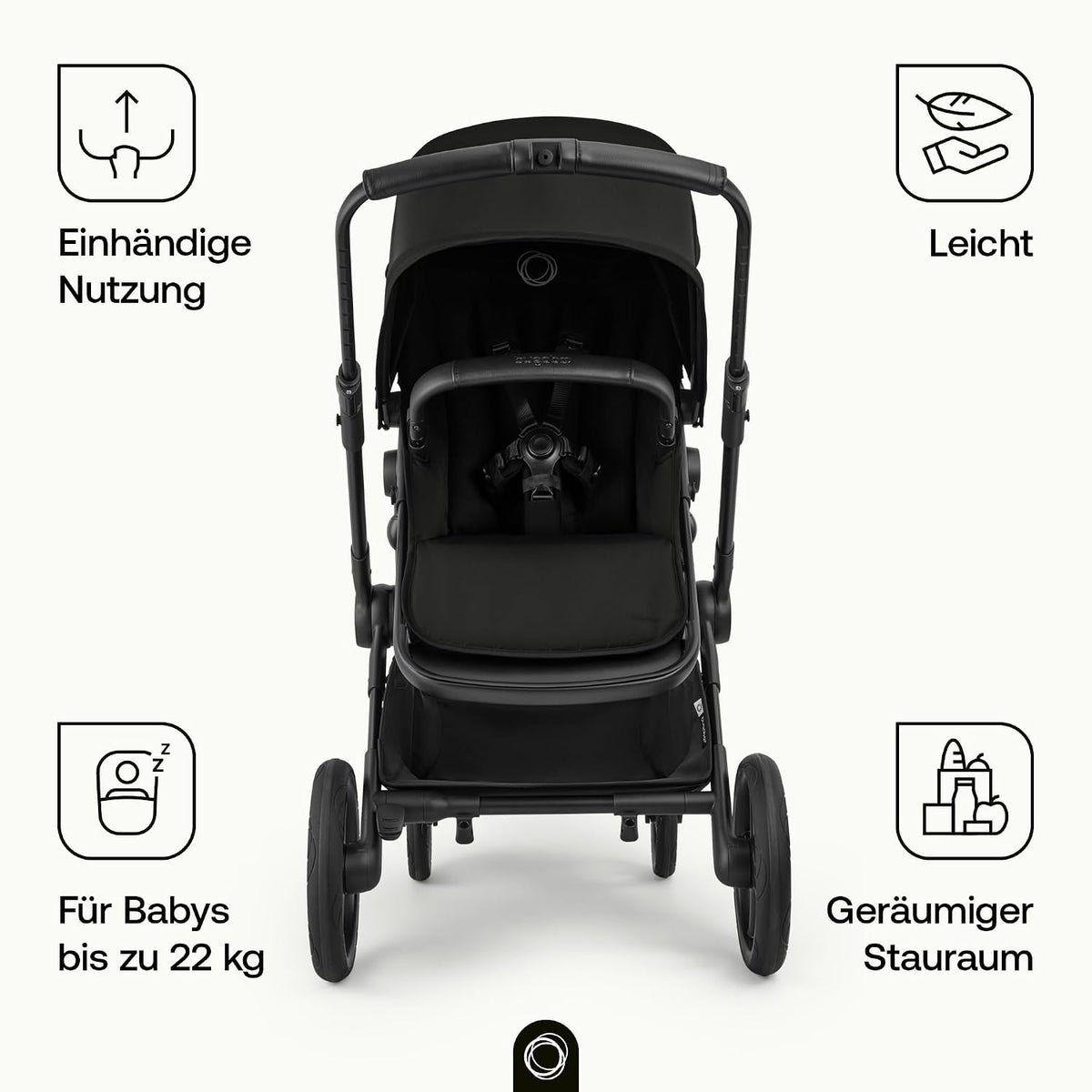 Bugaboo Cub All-Terrain Kinderwagen für Neugeborene und Kleinkinder