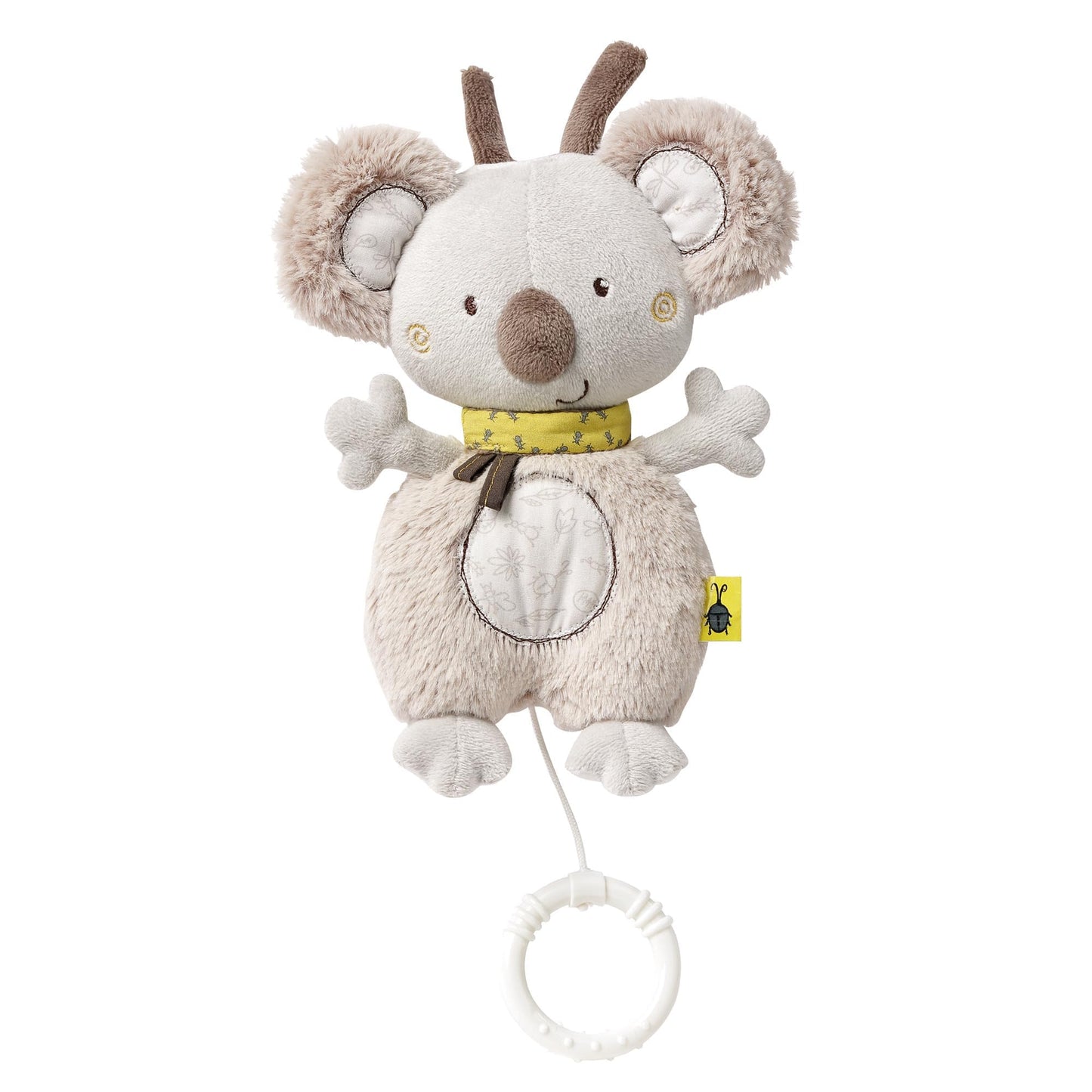 Fehn 154566 Music clock star - catch-up music box with removable playground for hanging on bed, stroller or baby bowl, for babies and toddlers from 0+ months, star, babylove, about 20cm