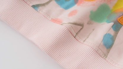CM-Kid Sweatshirt Mädchen Langarm Pullover Kinder Shirts Baumwolle Warm Tops 1-7 Jahre Gr.92-122