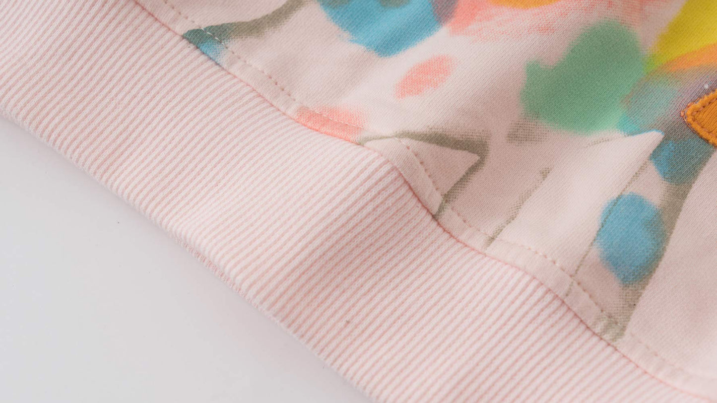 CM-Kid Girls' Long-Sleeved Sweatshirt, Children's Shirts, Cotton, Warm Tops, 1-7 Years, Size 92-122