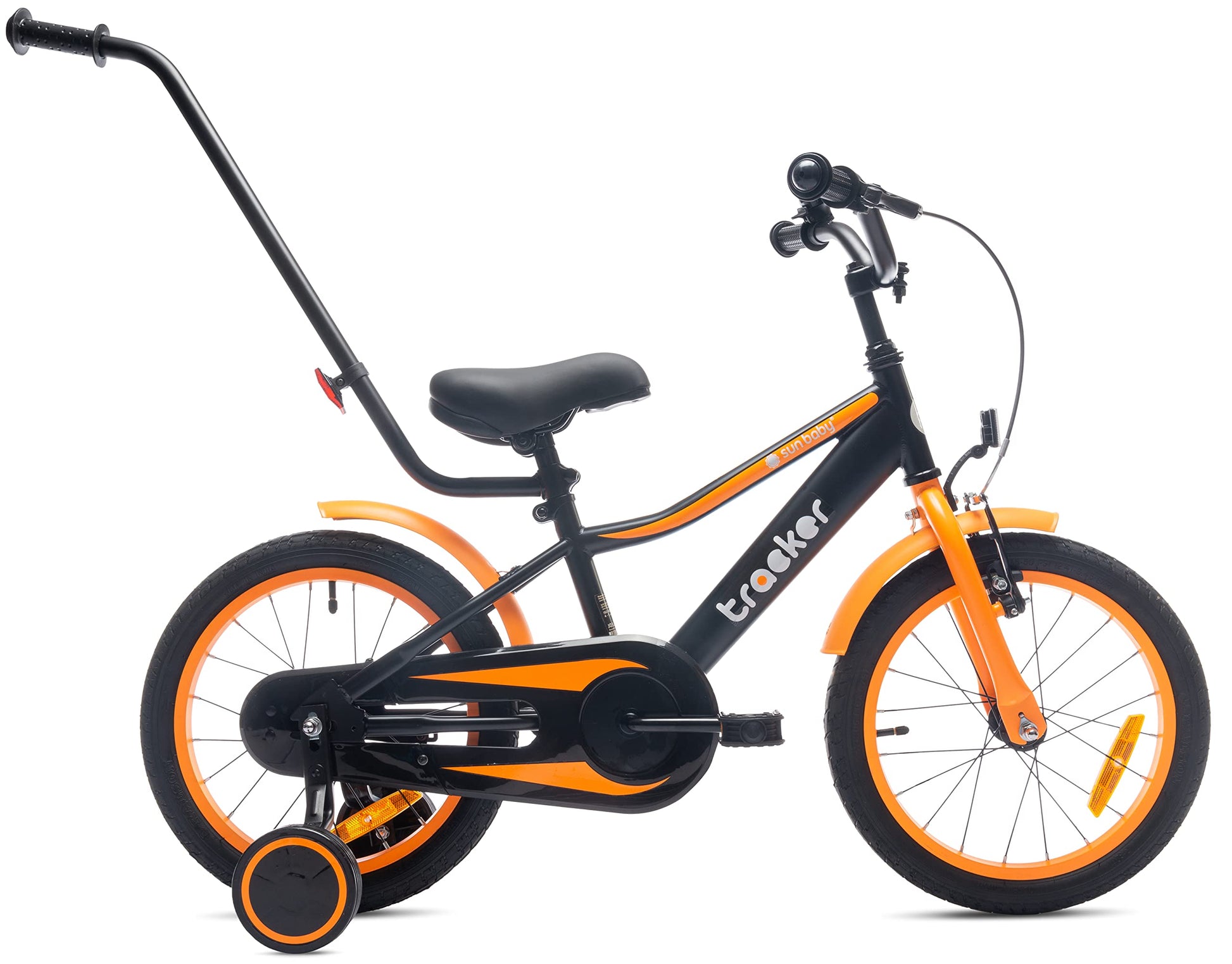 sun baby Jungenfahrrad Kinderfahrrad 14 und 16 Zoll Jungen Tiger Tracker Bike Leicht Stützräder mit Schubstange ab 2-6 Jahre BMX Fahrrad Kinder - Meloni2