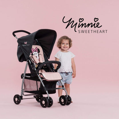 Hauck Lightweight Stroller up to 18 kg with reclining function from birth, small foldaway, sun canopy, large basket - Meloni2