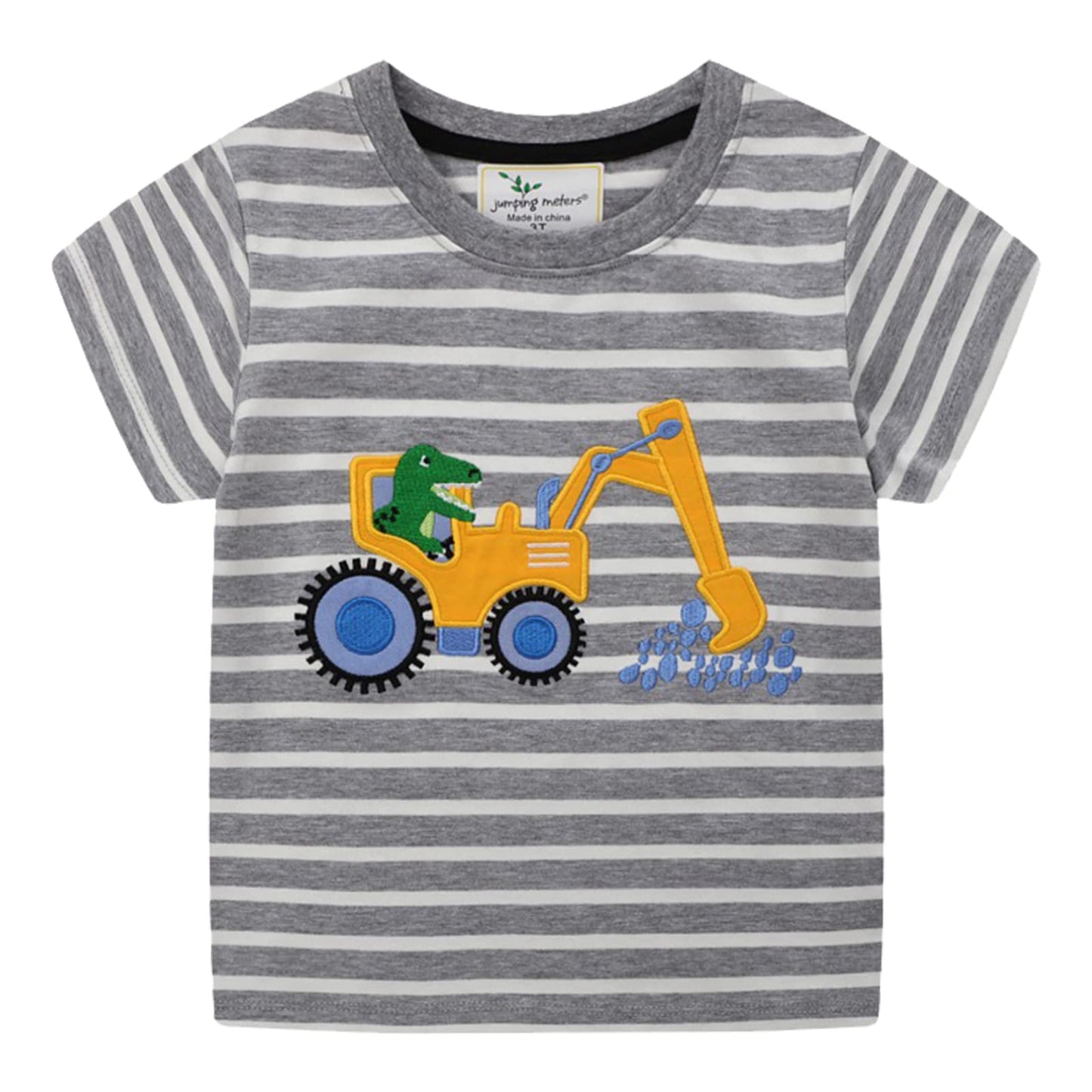 Unisex Baby T-Shirt Baumwolle Süß Karikatur Tier Muster Tops für 1-7 Jahre Alt