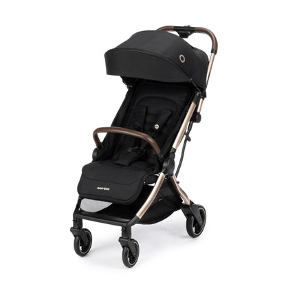 Maxi-Cosi Eva3 Pushchair, 0-4 Years, 0-22 kg, Baby Pram, Lightweight and Compact, Flat Reclining Position, 3 Reclining Positions, Automatic with 1 Hand Folding, Carry Strap, Select Grey