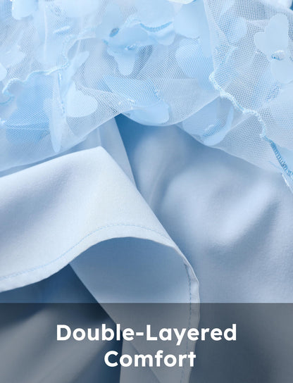 PATPAT Baby Girls' Tulle Dress with Long Sleeves, Tutu for Toddlers, Perfect as a Flower Girl or Christmas Party Birthday Long Sleeve Princess Dress, 3-24 Months