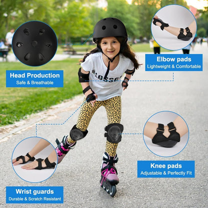 Flintronic Children's Bicycle Helmet, Children's Helmet, Bicycle Helmet for Children, Adjustable Skateboard Helmet for Bicycle, Skateboard, Scooter, Skating, Scooter, BMX for 2-13 Years