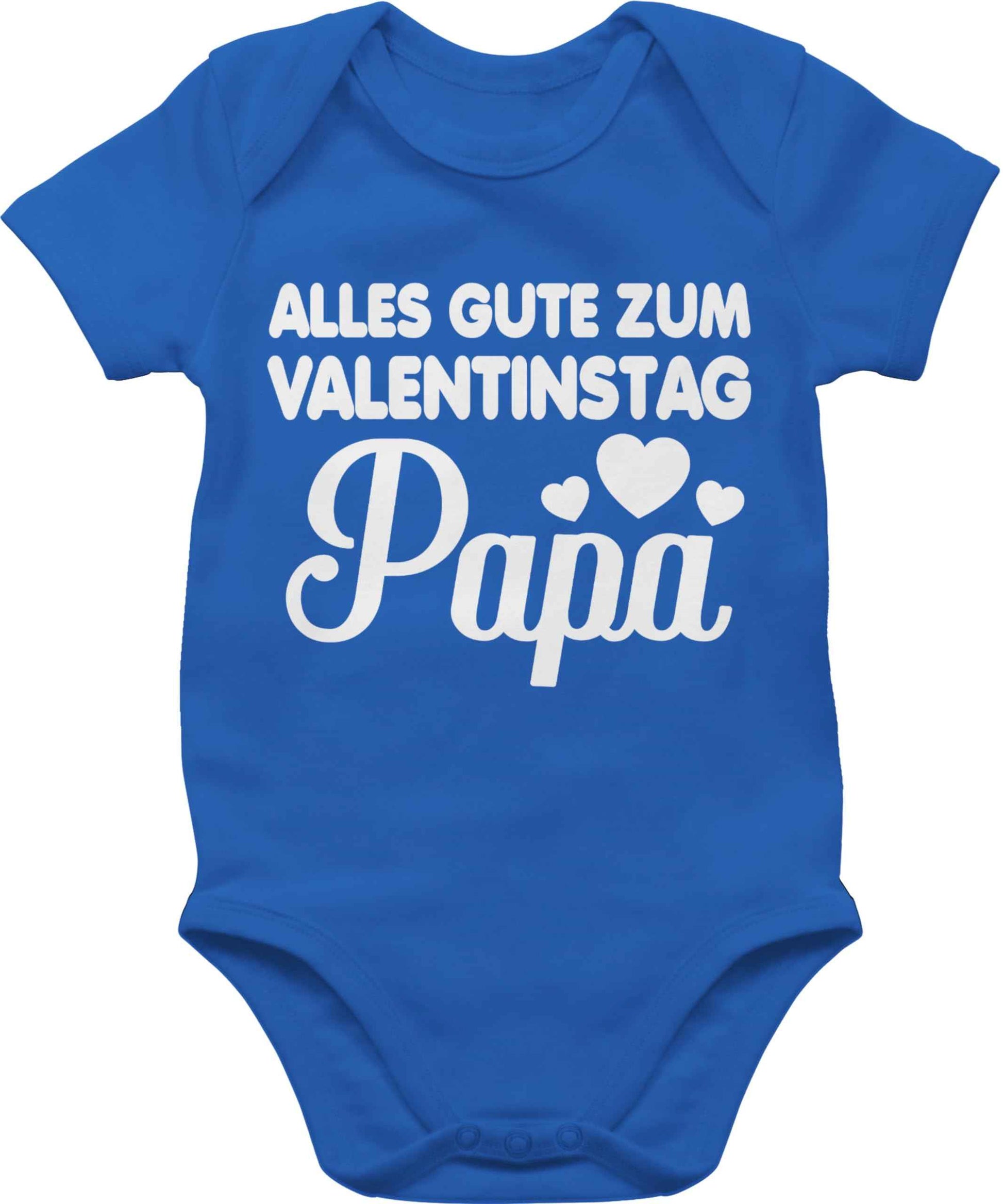 Shirtracer - Baby Body Junge Mädchen - Partner - Alles gute zum Valentinstag Papa - weiß