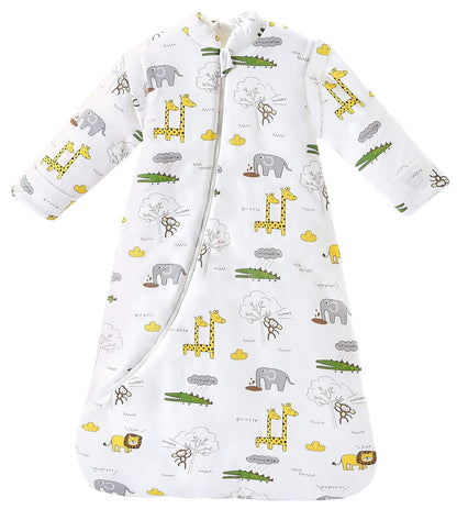 Chilsuessy Baby Sleeping Bag Winter, Removable Sleeves, Warm Lined 3.5 Tog Winter Sleeping Bags, Boys/Girls Sleeping Bag for Toddlers from 6 Months to 6 Years
