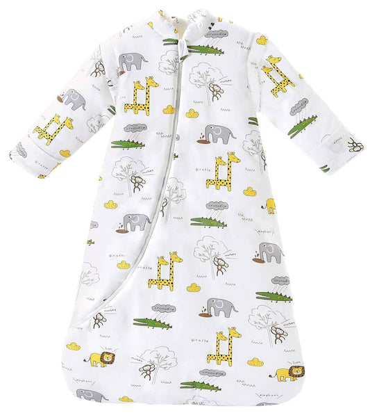 Chilsuessy Baby Sleeping Bag Winter, Removable Sleeves, Warm Lined 3.5 Tog Winter Sleeping Bags, Boys/Girls Sleeping Bag for Toddlers from 6 Months to 6 Years