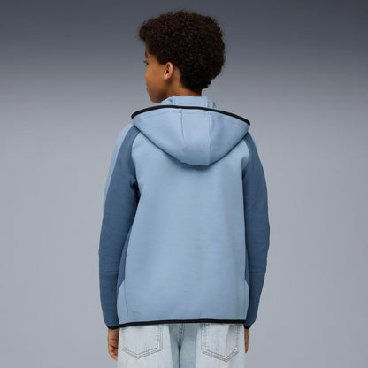 PUMA Boys' Evostripe Full-Zip Hoodie Dk B Sweat Jackets (1 Pack) 
