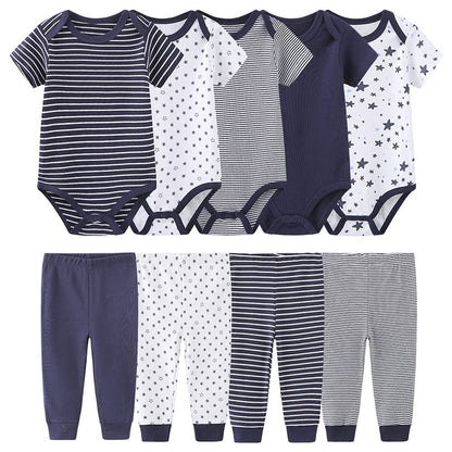 TONE Bodys Kurzarm für Neugeborene Baby Jungen und Mädchen 0-3m/3-6m/6-9m/9-12m Baumwolle
