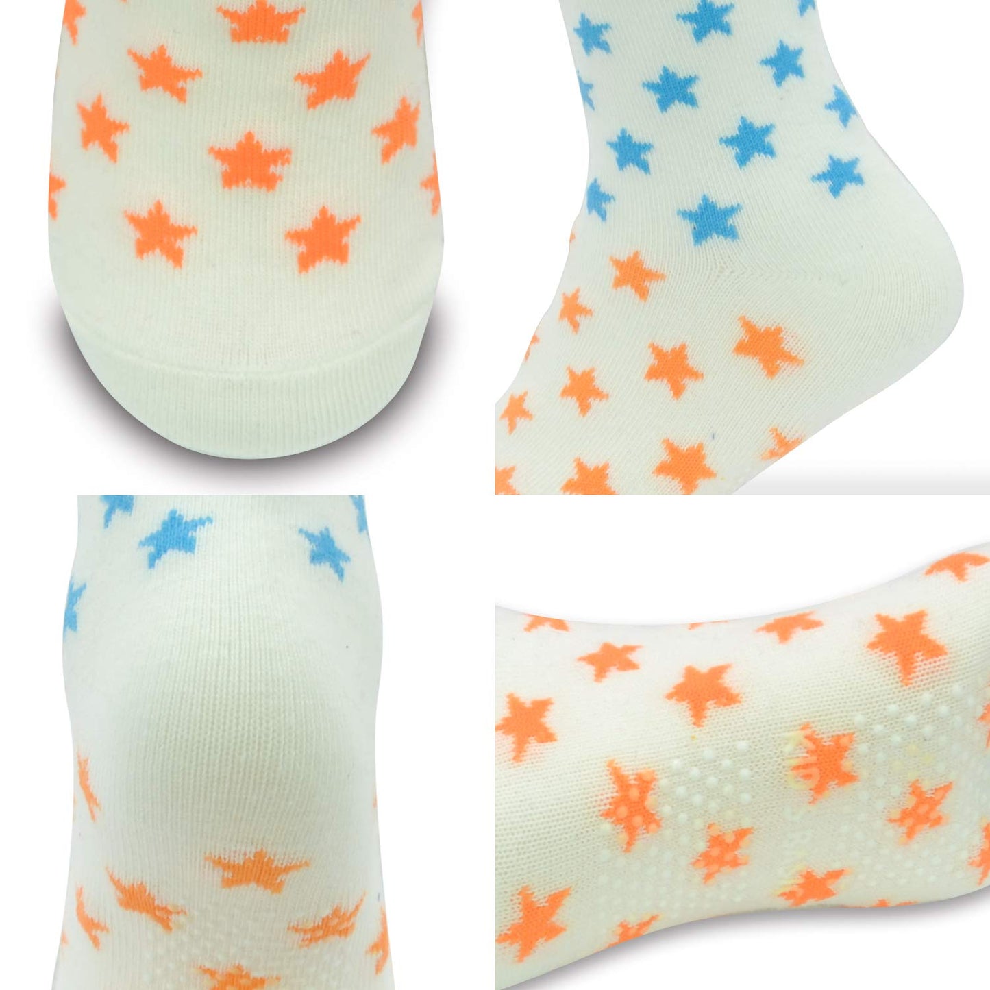 HYCLES Baby ABS Socks Children 0-7 Years 12 Pairs Stopper Socks Children Non-Slip Socks Child Boys Girls 23-26 27-30 Toddler Socks Baby