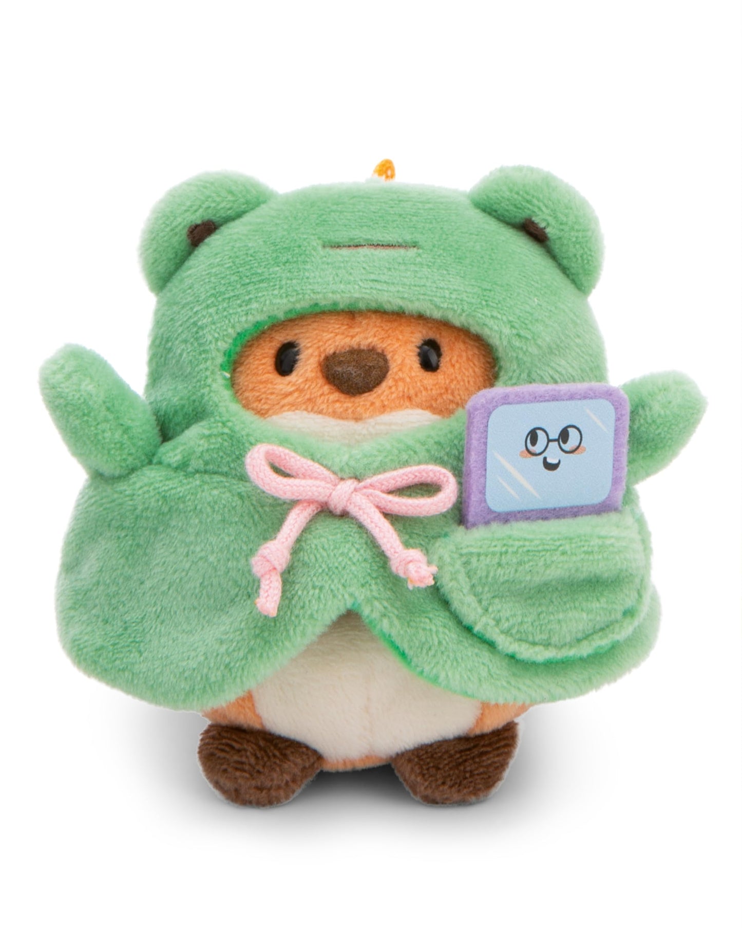 NICI MYMOCHI Kuscheltier Set - Kuscheltier Bär Nomo 8 cm mit Pommes und Bienenkostüm in Geschenkbox, Flauschiges Stofftier zum Kuscheln, Spielen und Liebhaben - 61142
