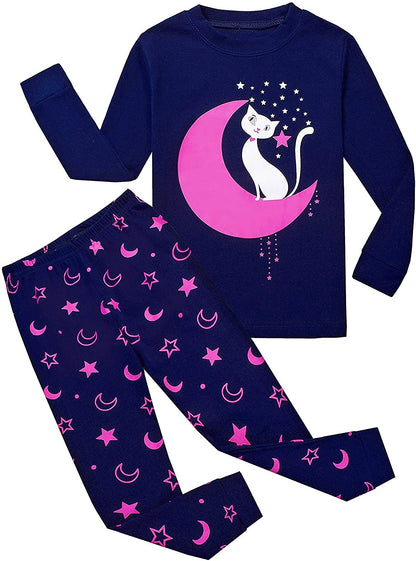 Garsumiss Mädchen Schlafanzug Giraffe Baumwolle Kinder Langarm Pyjama 98 104 110 116 122 128 134 140 146