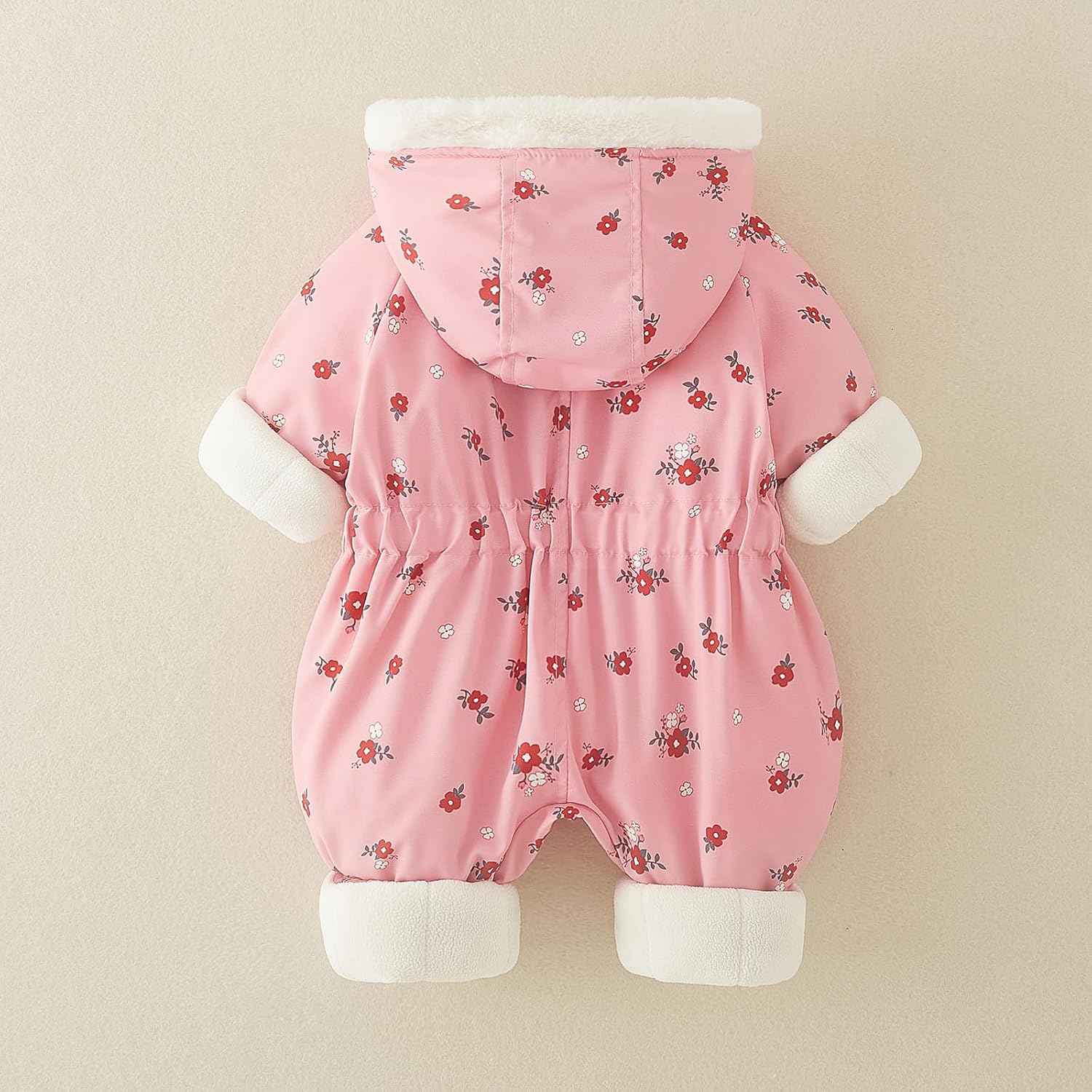 JiAmy Baby Winter Jumpsuit, Baby Boys Girls Winter Romper Newborn Warm Jumpsuit Toddler Windproof and Thick Jumpsuit for 0-24 Months
