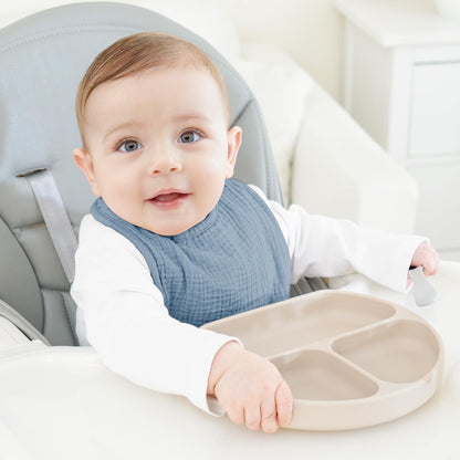 Bearmoss Lätzchen Baby Musselin Sabberlätzchen für Babys, 100% Baumwolle Quadratische Halstuch Baby Verstellbare Babylätzchen Weiche Sabberlätzchen für Junge und Mädchen,8 Stück