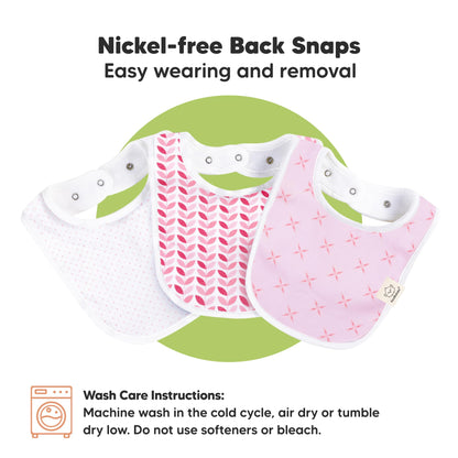 Baby Bibs for Boys &amp; Girls - 8-Pack Organic Cotton Teething Bibs - Baby Bibs for Girls &amp; Boys - Large Bibs for Infants, Toddlers (Wilderness) 