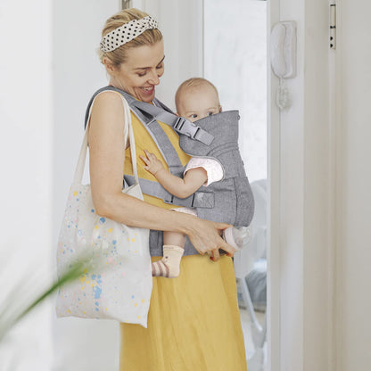 GAGAKU Babytrage für Babys Kleinkinder 0-36 Monate, Einfach zu Tragen Gesicht in Gesicht nach Vorne und Hinten Tragen für Kinder - Grau