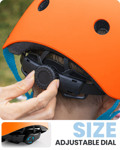 OutdoorMaster Youth &amp; Kids Bike Helmet - Adjustable Multi-Sport Skateboard Helmet with Removable Liners for Balance Bike, Toddler Scooter, ONE Wheel Hoverboard 