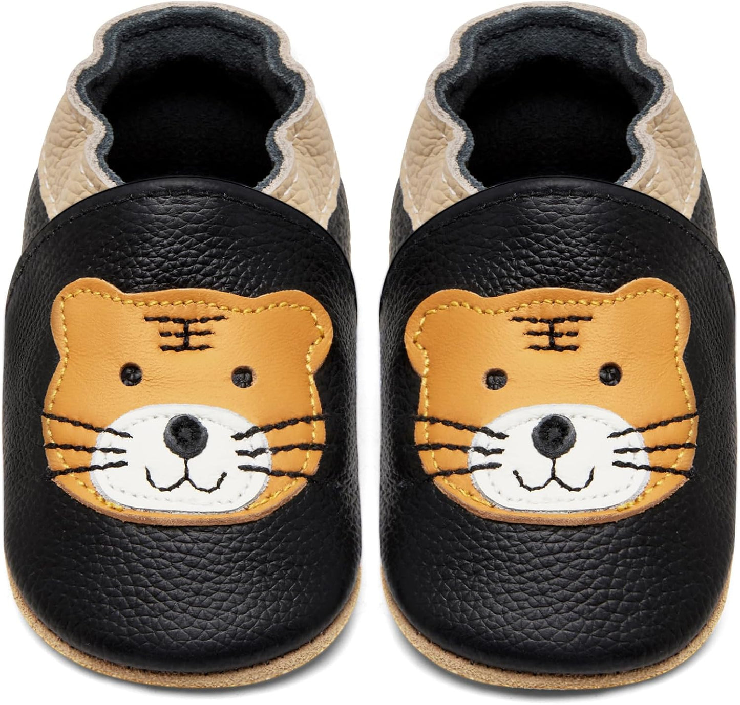 IceUnicorn Babyschuhe Krabbelschuhe aus weichem Leder für Jungen und Mädchen – Rutschfeste Lauflernschuhe für Kleinkinder