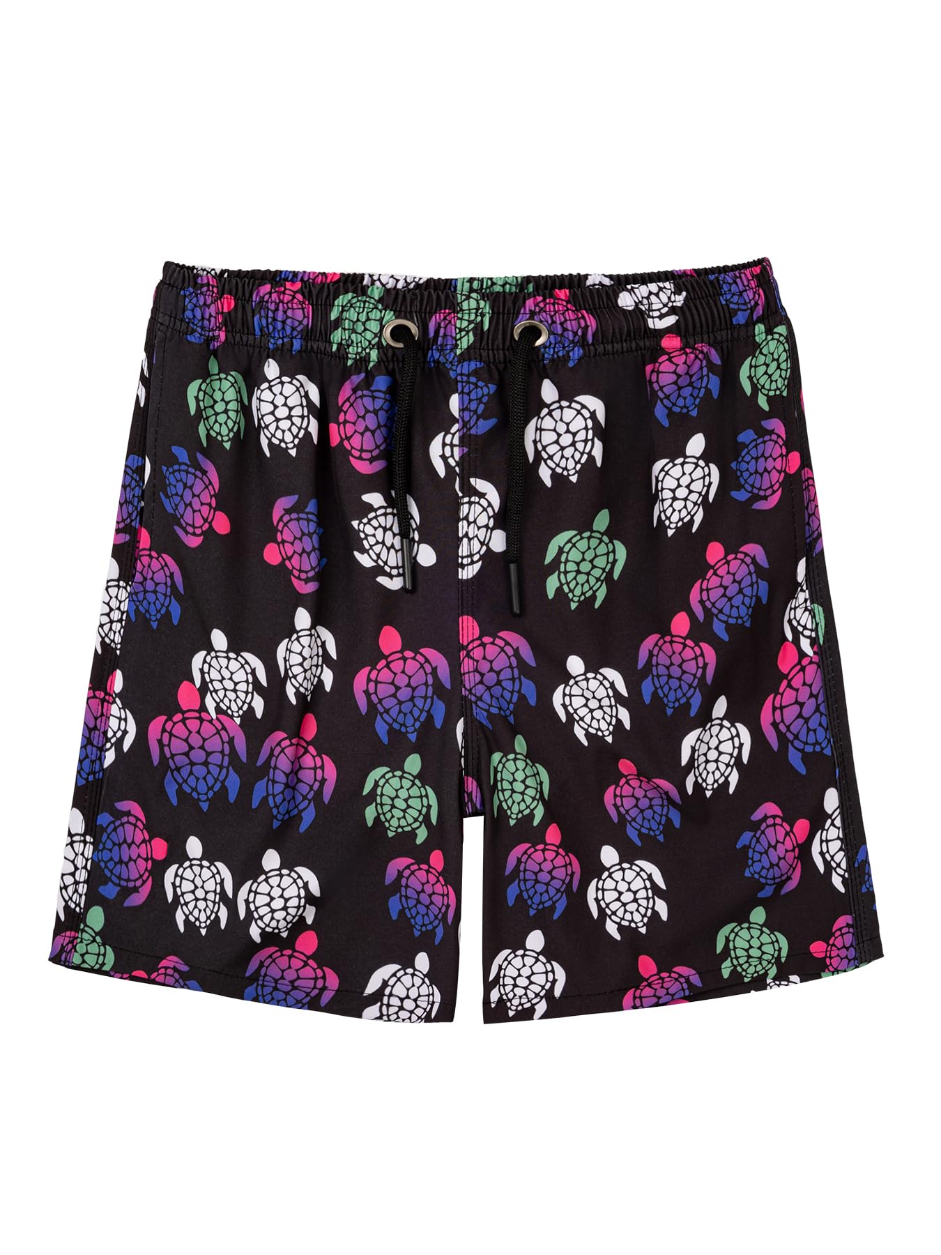 CALBOUNT Boys' Swimming Shorts Printed Quick Dry Swim Shorts with Inner Shorts 