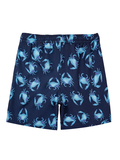 CALBOUNT Boys' Swimming Shorts Printed Quick Dry Swim Shorts with Inner Shorts 