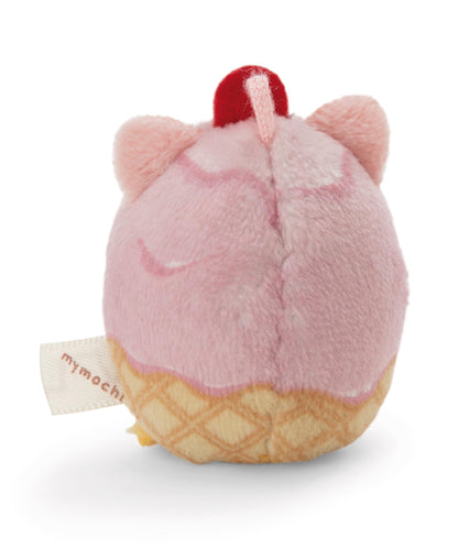 NICI My Mochi Cuddly Toy Ladybird Dozz Hamburger 5 cm Beige - Soft Plush Toy - Cute Plush Toy for Cuddling and Playing, for Children and Adults, Great Gift Idea