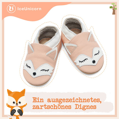 Babyschuhe IceUnicorn Krabbelschuhe für Babys, weiche Leder-Laufschuhe für Jungen und Mädchen, Lederschuhe für Kleinkinder, Baby Hausschuhe