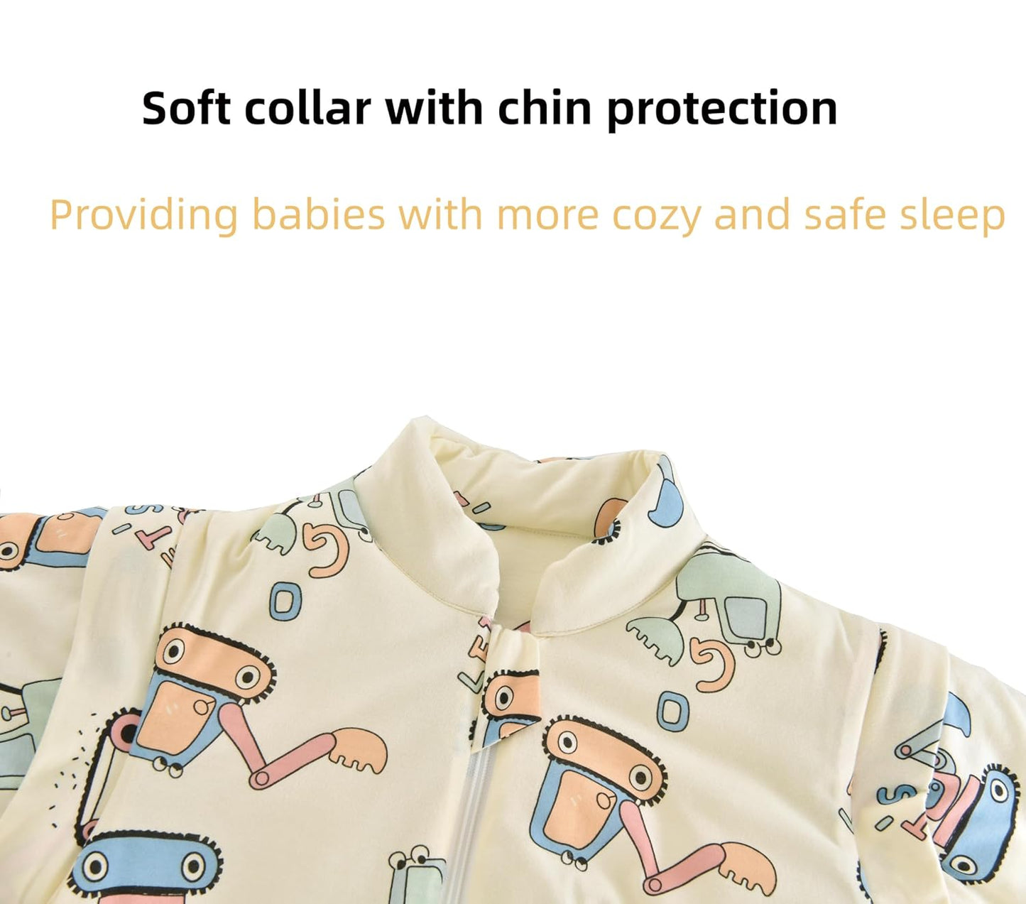 Chilsuessy Baby Sleeping Bag Winter, Removable Sleeves, Warm Lined 3.5 Tog Winter Sleeping Bags, Boys/Girls Sleeping Bag for Toddlers from 6 Months to 6 Years