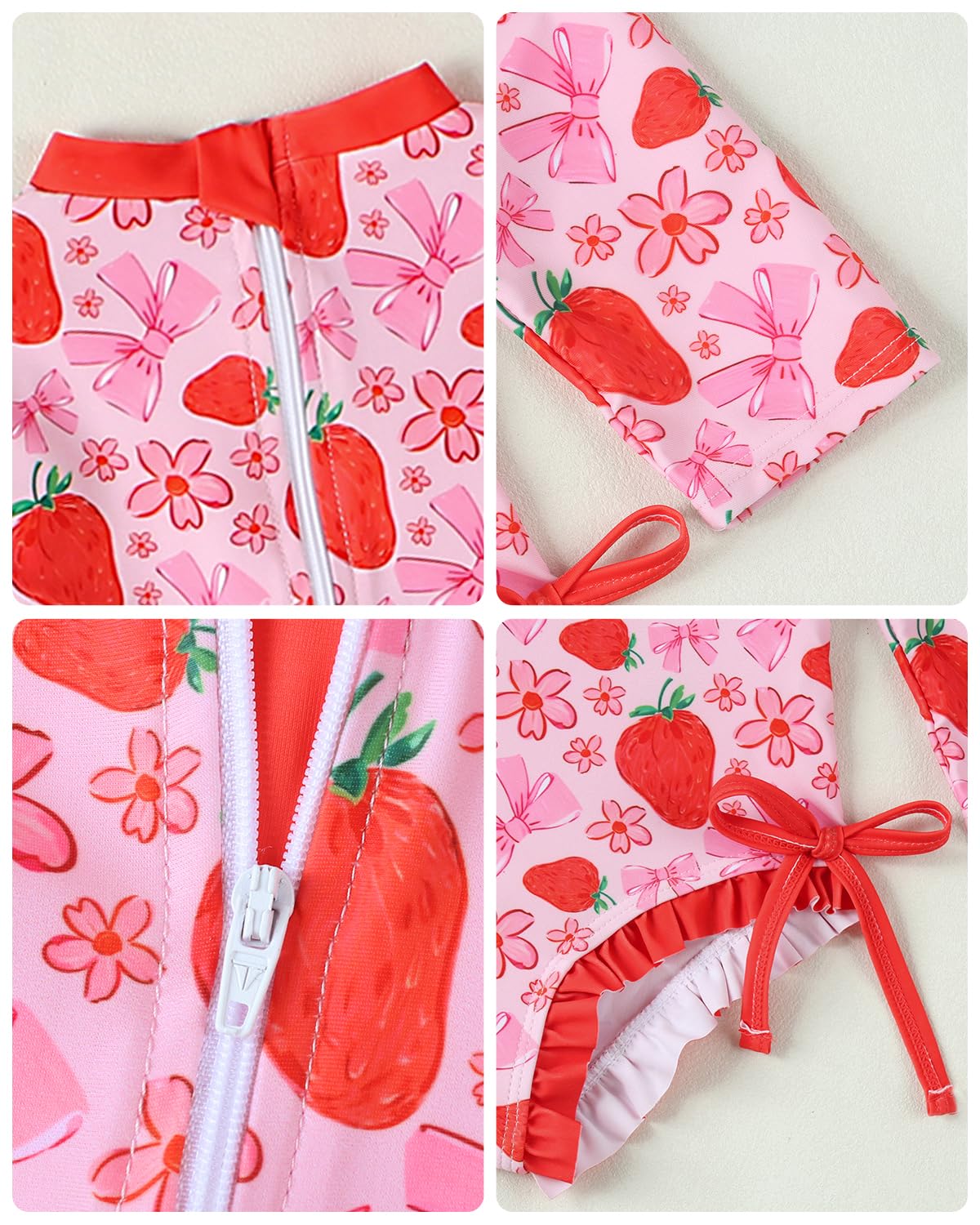 Baby Badeanzug Mädchen mit Sonnenhut Langarm UV Schutz Badebekleidung Für Baby-Mädchen Bademode Schwimmanzug