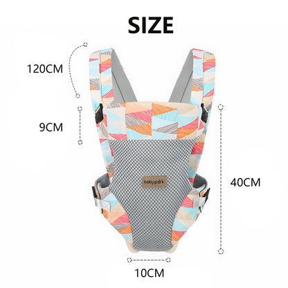 Baby Tragetuch, Multifunktional Baby Carrier, Ergonomische Verstellbar Atmungsaktiv Rückentrage, 4-in-1 Baby Bauchtrage Für Babys Von 0-36 Monaten, A