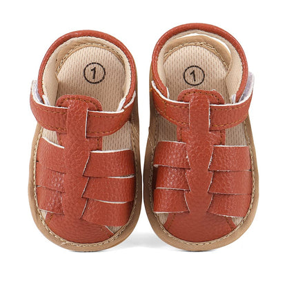 MASOCIO Babyschuhe Mädchen Sandalen Sommer Schuhe Flach Gummi Rutschfest