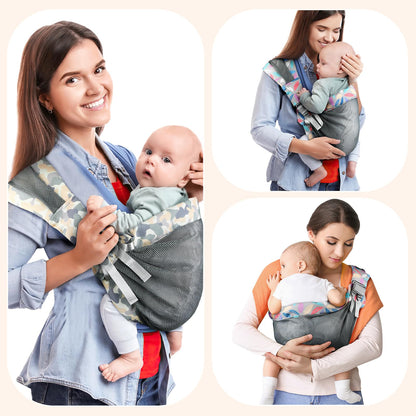 Baby carrier for newborns from birth, ergonomic, child carrier, adjustable baby carrier, suitable for babies from 3 to 36 months, easy to put on, ideal for hands-free parenting 