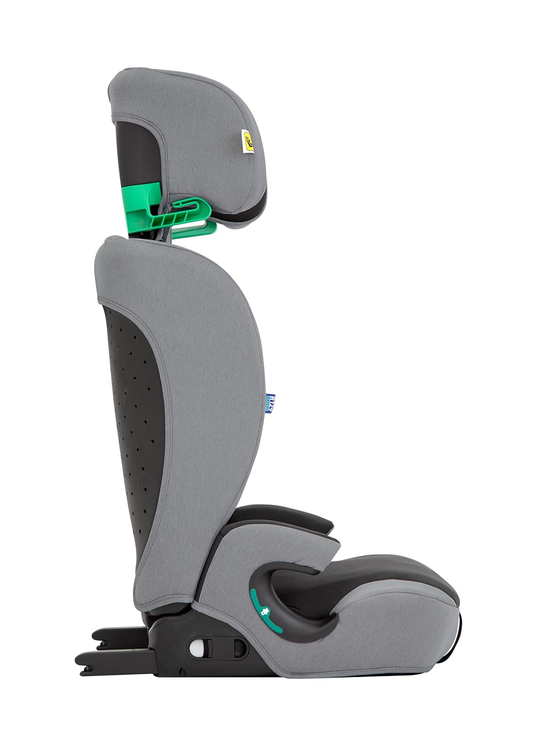 Graco Energi™ i-Size R129 Kindersitz, Autositz vorwärtsgerichtet ab 15 Monaten bis ca. 12 Jahre (76-150 cm), 5-Punkt-Gurtsystem, ISOFIX und Tether, Installation mit Fahrzeuggurt, grau/schwarz, Meteor