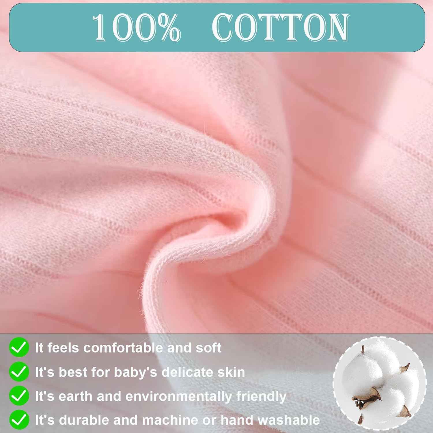 KeCool Unisex Baby Clothing Newborn 100% Cotton Soft Long Sleeve Romper Baby Bodysuits Newborn Clothes for Boys and Girls, Comfortable Baby Romper Newborn Clothing Boys Girls