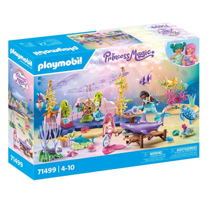PLAYMOBIL Princess Magic 71499 Underwater Animal Care of Sea Creatures, Loving Care of Sea Animals, Includes Care Station, Bandage and More, Various Toys for Children from 4 Years