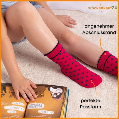 10 Paar Kinder Socken Jungen & Mädchen Baumwolle Kindersocken