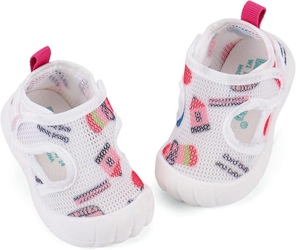 LACOFIA Baby Lauflernschuhe Unisex Erste Babyschuhe Kleinkind Mesh Sneaker rutschfeste Atmungsaktive Turnschuhe