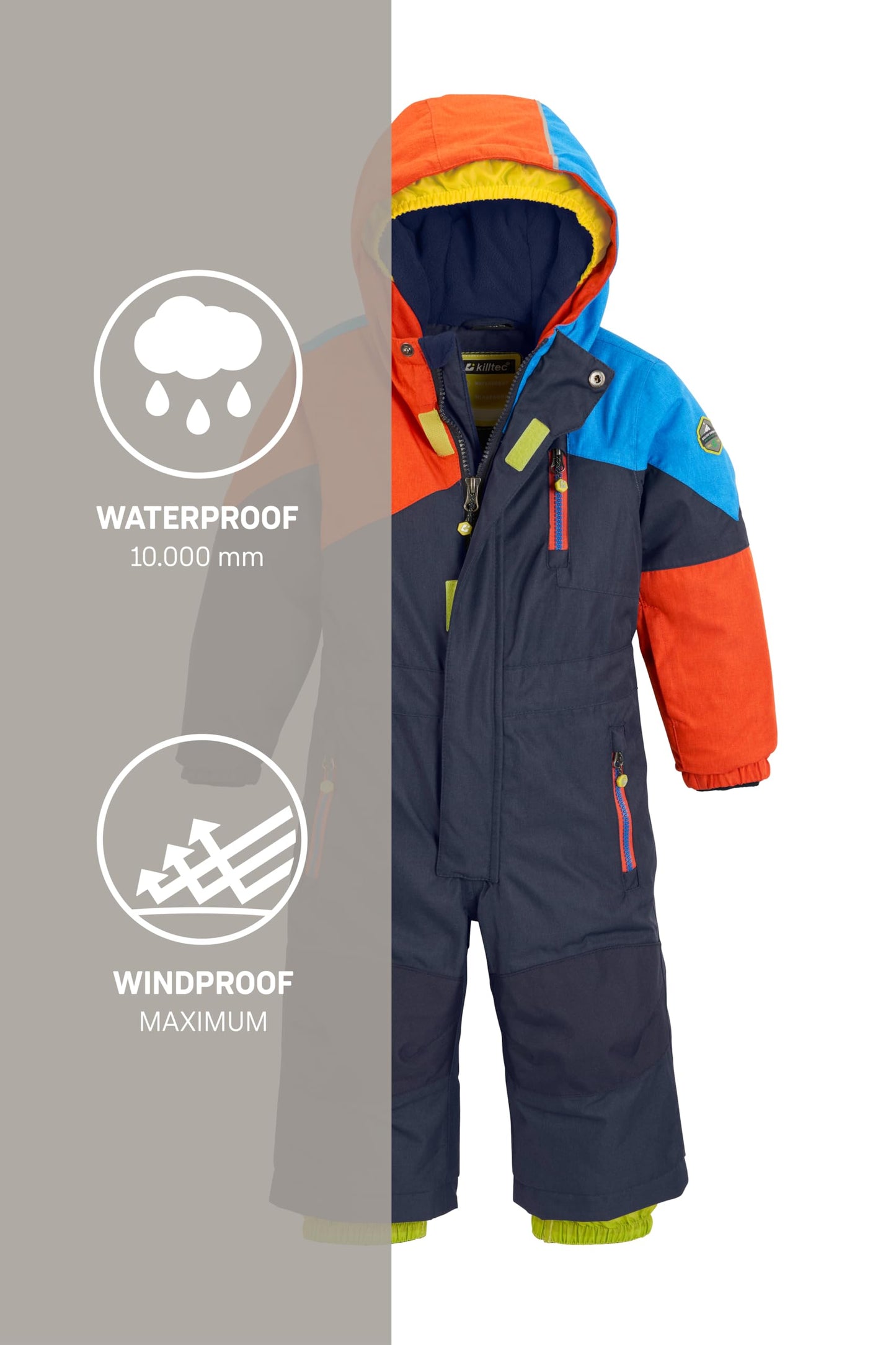 Killtec Kesley Mini Ski Overall/Snowsuit with Hood Unisex Children's