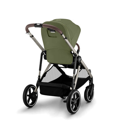 CYBEX Gold Kinderwagen e-GAZELLE S, Ab Geburt bis ca. 4 Jahre, Max. 22 kg (Single-Modus) / 2x 22 kg (Duo-Modus), All-in-1-System mit E-Antrieb und 20+ Konfigurationen, Stone Grey