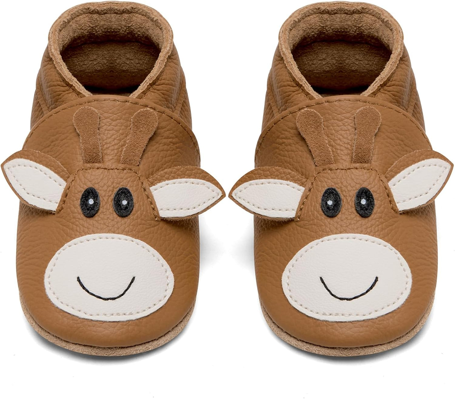 IceUnicorn Babyschuhe Krabbelschuhe aus weichem Leder für Jungen und Mädchen – Rutschfeste Lauflernschuhe für Kleinkinder