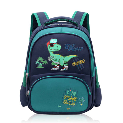 Kinderrucksack Jungen, Kleiner Dinosaurier Rucksack Kinder mit Brustgurt, Wasserdicht Vorschule Kleinkind Schulrucksack Kindergarten Schultasche (Dinosaurier Grün)