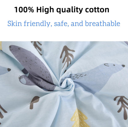 Chilsuessy Baby Sleeping Bag with Legs, 1.5 Tog, Sleeping Bag, 100% Cotton, All-Year Sleeping Bag with Feet, Baby Sleeping Bag, Children, 1.5 Tog/Zebra, 80 cm / Baby Height 85–95 cm