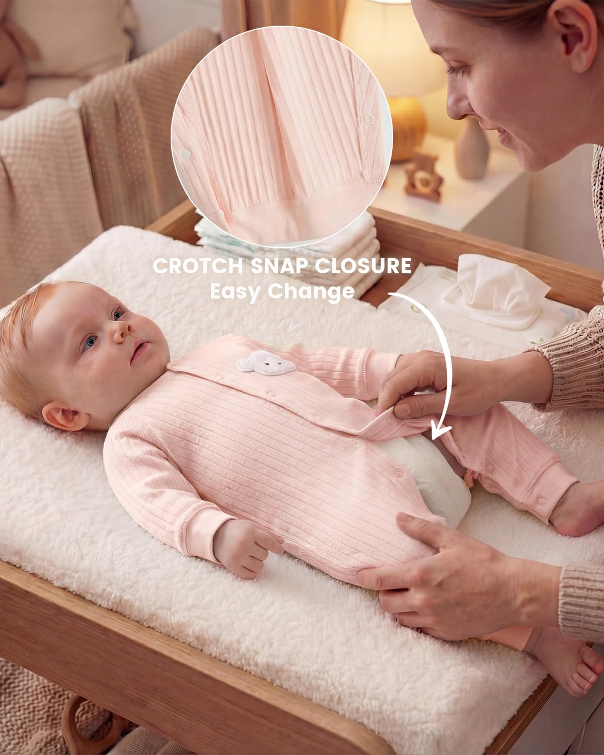 Baby Strampler Neugeborene Baumwolle Jumpsuit 2er-Pack Langarm Einteiligen Overall Kleidung für Baby Junge und Mädchen 0-12 Monate