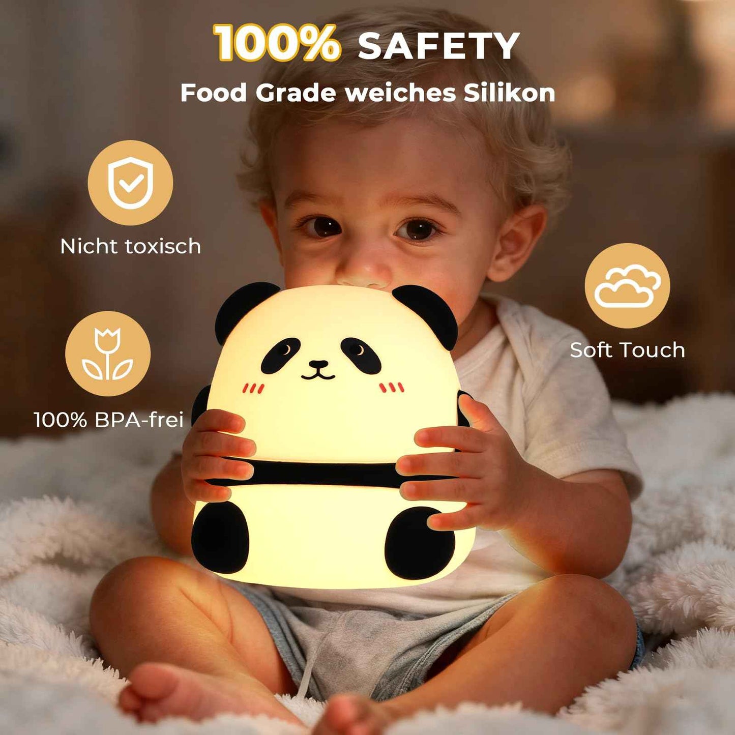 Nachtlicht Kinder Wal Silikon Nachtlicht Dimmbar RGB Tier Touch Aufladbare Kinderlicht Schlafzimmer Led Night Light Dekor Kinder Lampe Geschenke Für Mädchen Junge Weihnachtsgeschenke